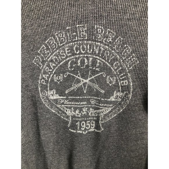 Pebble Beach Paradice Golf Club Course Gray Shirt Long-sleeve Men’s SZ Medium - Picture 8 of 9